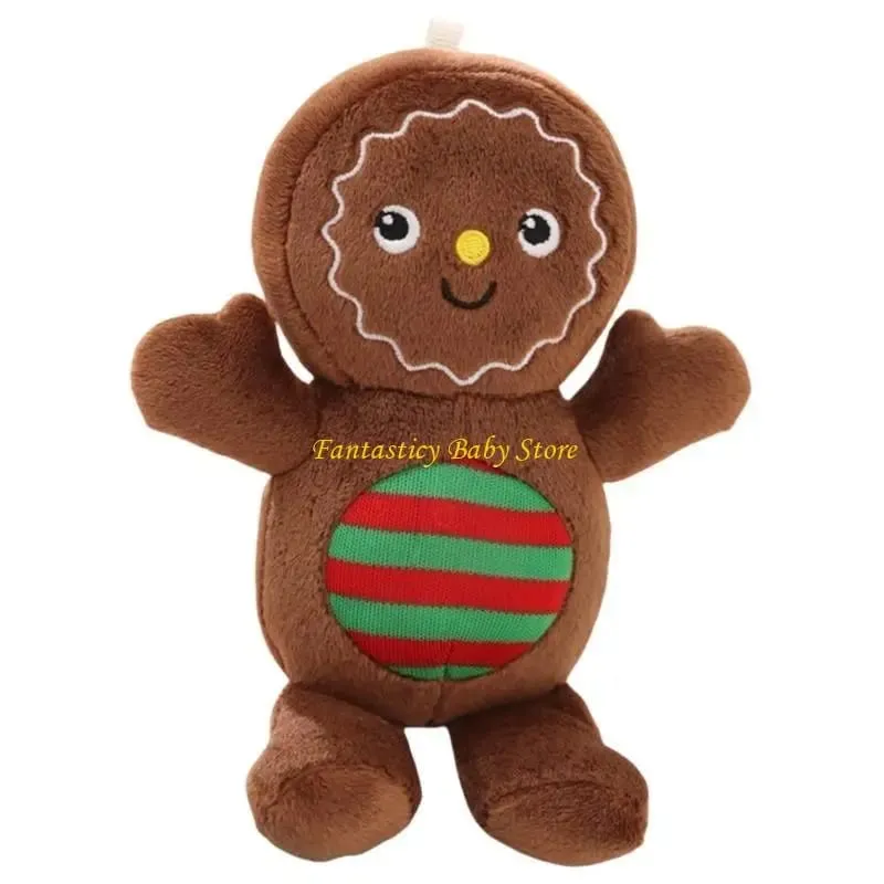 J6BE Dessert Stuffed Plush Pillow for Christmas Decoration Festive Room