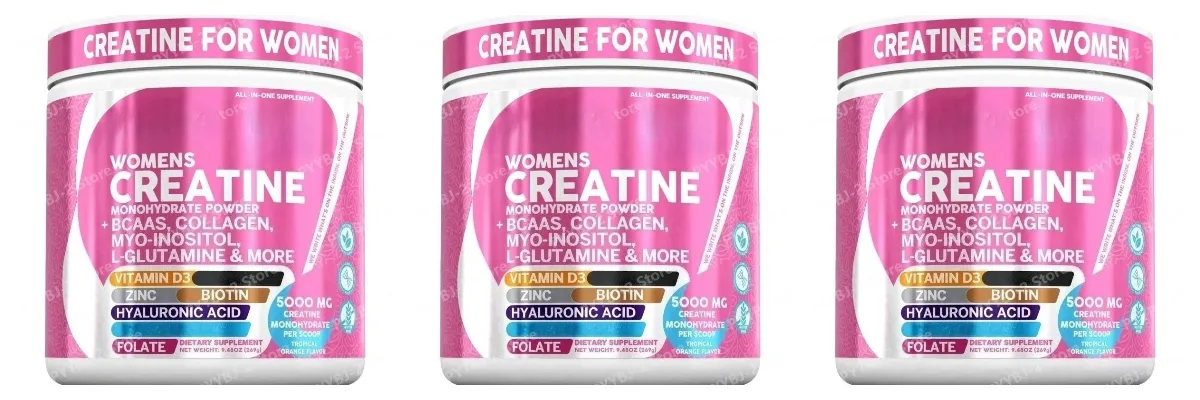 Women's Creatine Monohydrate Powder 5000mg Collagen BCAAs L-Glutamine For Muscle Energy & Beauty Support Formula Adult 269g — image 9
