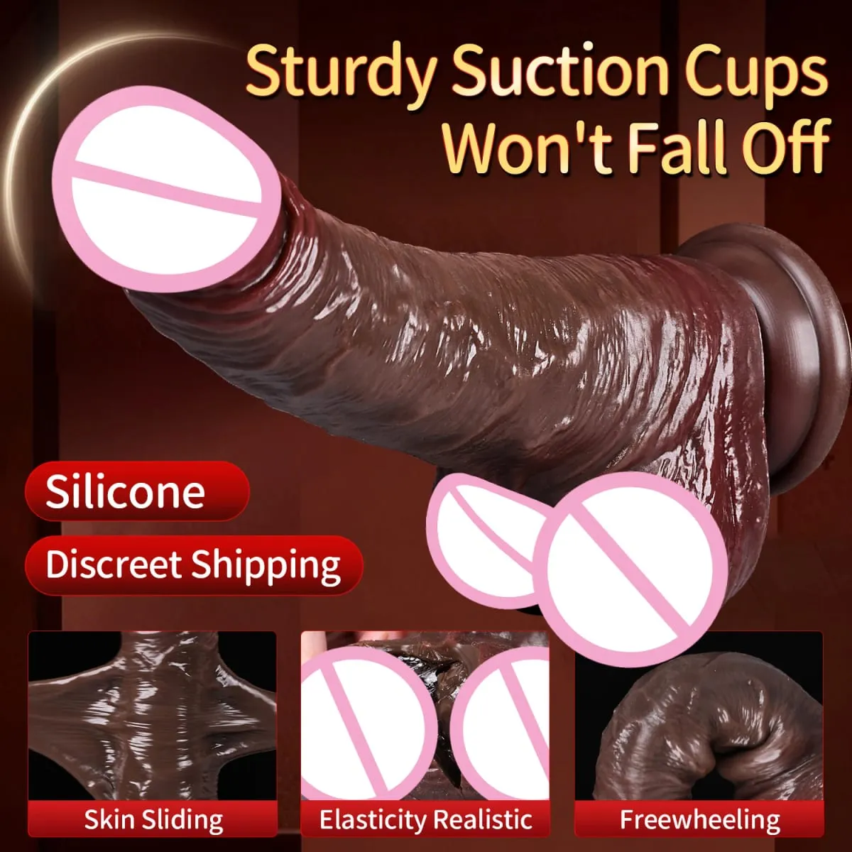 Woman Realistic Soft Double Layer Silicone Skin Sliding Foreskin Testicles Dildo Anal Massager Penis Butt Plug Adult Sex Toys 18