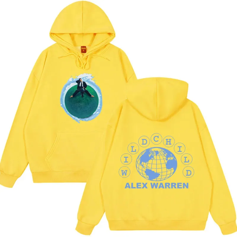 Alex Warren Album Wild child tour 2026 Merch hoodie Men Women Fashion pullover Long sleeves Loose Casual Vintage sweatshirts — image 10
