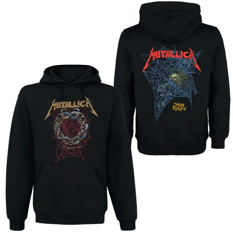 Band Rock Dark Wind Hoodie Men's Street Hip Hop Top Comfortable Hooded Sweater Fall_Winter Personality Men's Clothing — image 9