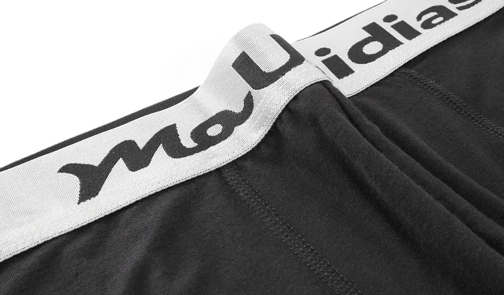 3 Pieces Bamboo Fiber Men's Panties Letter Waistband Boxer Briefs Solid Color Boxers Underwear For Man Classic Men Underpants — image 4