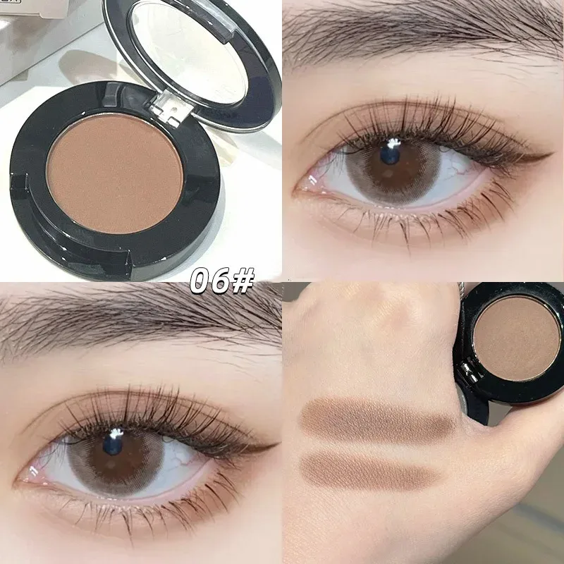 Monochrome Matte Brown Eyeshadow Makeup Waterproof Lasting Shiny Green Eye Makeup Natural Brighten Eyeshadow Highlighter Palette — image 23
