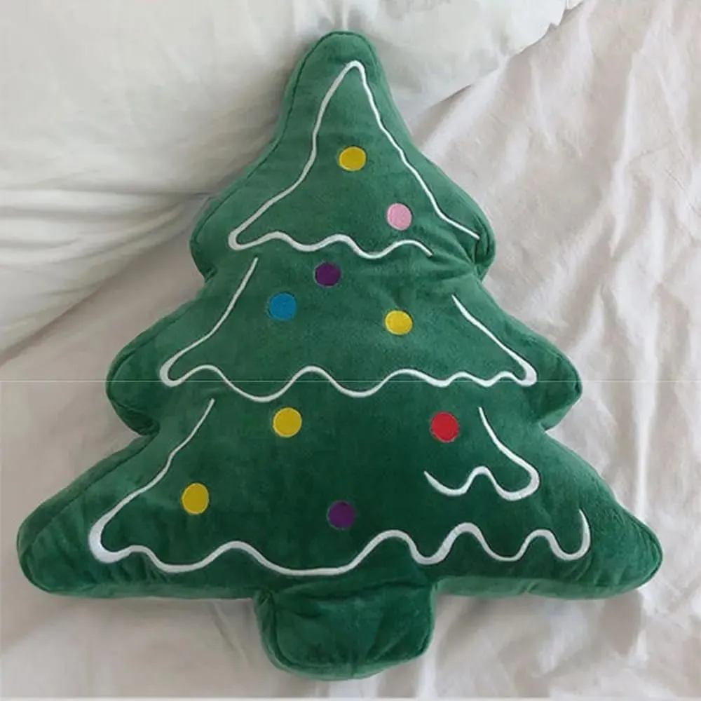 Soft Christmas Tree Sofa Cushion Skin-friendly Comfortable Christmas Day Decorative Pillow 3D Shaped Ornaments — image 2