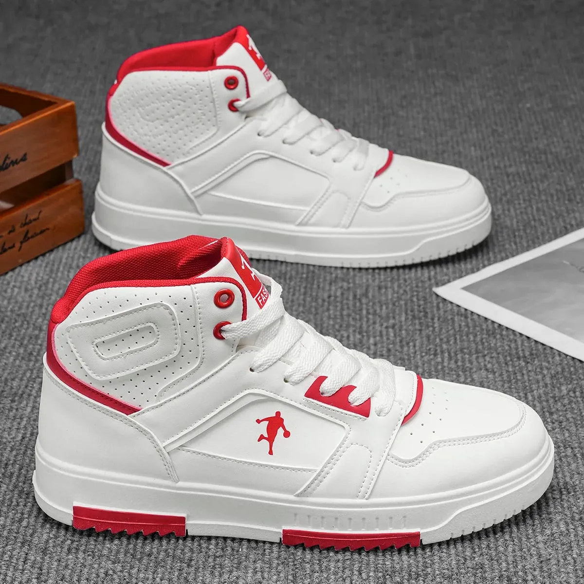 Men's Low-Top Casual Sports Shoes Fashion Basketball Sneakers Street Style Skateboarding Shoes for Teens — image 6