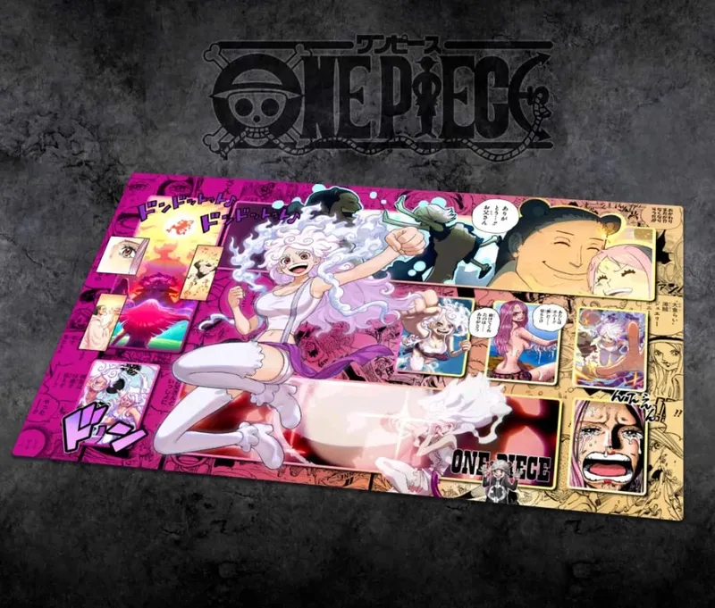 60*35cm Anime One Piece OPCG GAME Card Siri Komik PlayMat Empat Maharaja Baharu Mengajar Shankusu Buggy Luffy Mainan Koleksi Helikopter — image 42
