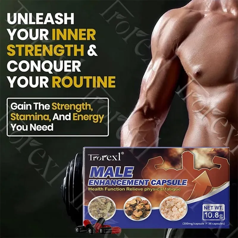 Epimedium Herbal Extracts Supplements Male Max Performer Capsules Ginseng for Adult Stamina & Endurance Maintain Firmness — image 2