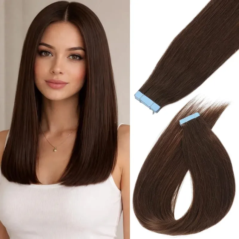 Smooth Silky Remy Human Tape Hair Durable Wear Resistant Seamless PU Extensions 12 Inch To 20 Inch 30G Natural Hair Accessory For Full Hair Volume — image 1