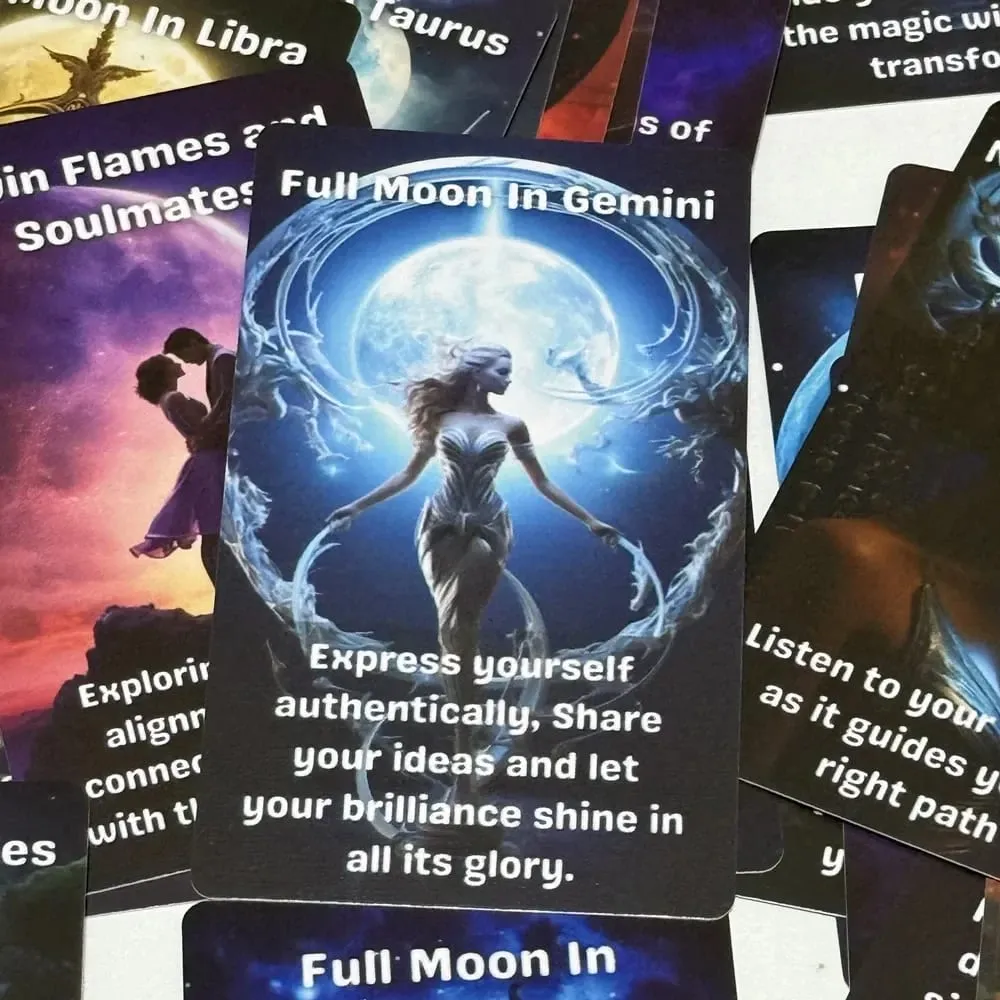Moonology Love Wisdom Oracle Cards Guide Your Life 38pcs English Fortune-telling Tarot Deck — image 5