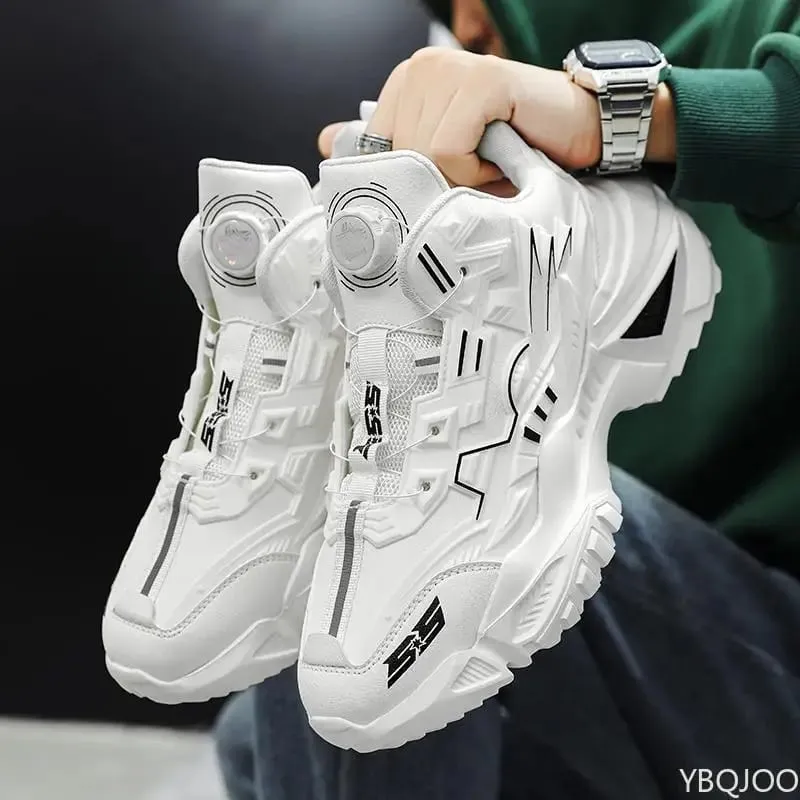 Spring new breathable running shoes fashionable versatile anti slip shoes casual comfortable height increasing men's sneakers — image 5