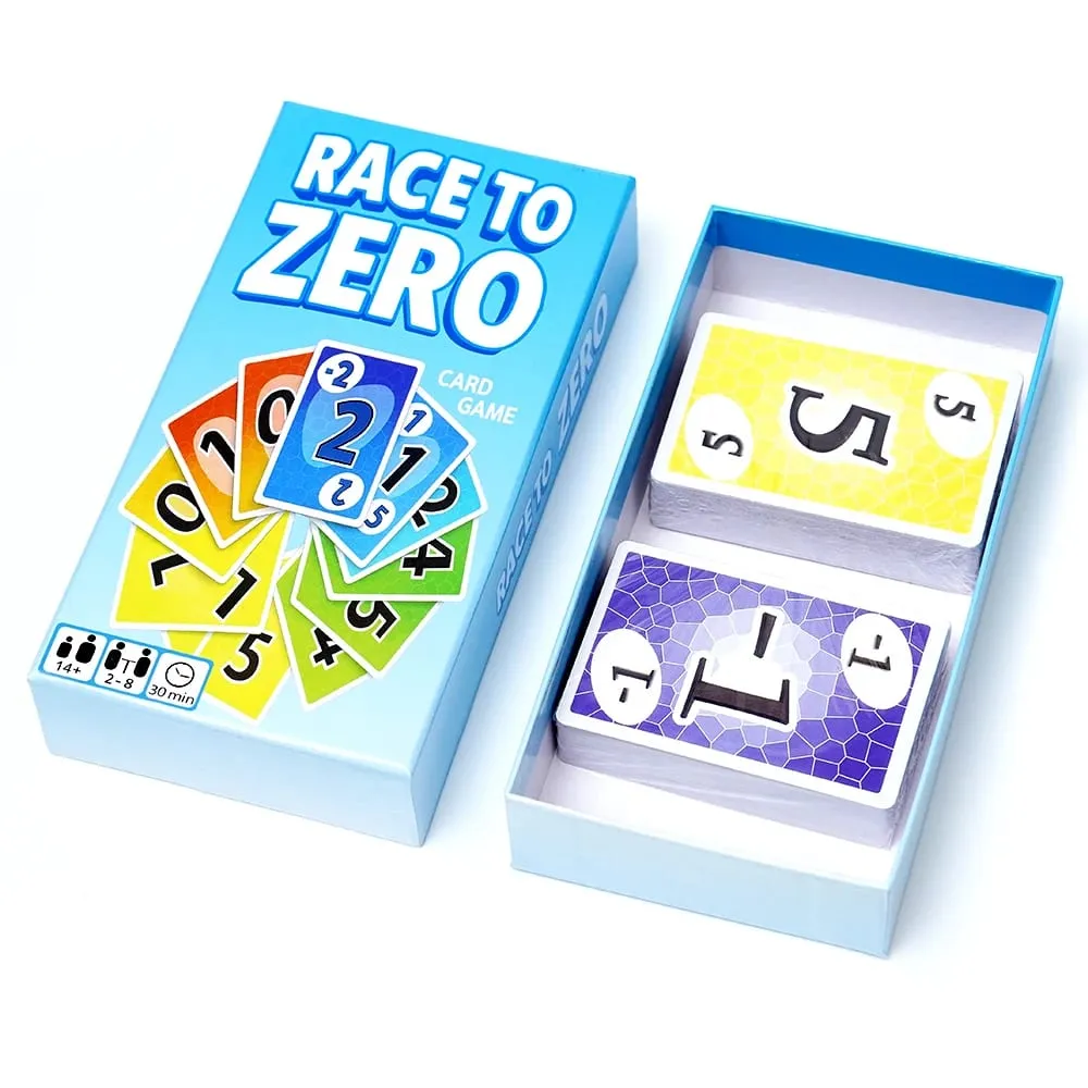 Race to Zero Card Game Fast Paced Strategy Card Game for Family Friends and Party Play Fun Competitive Number Travel Entertainme — image 2