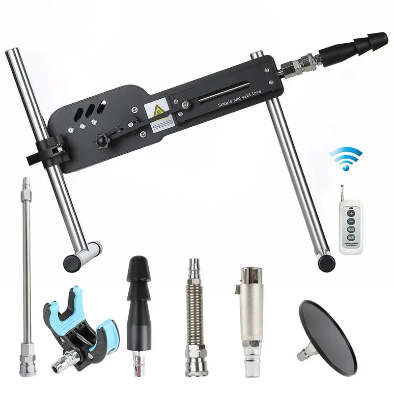 Frissítse a szexgépet távirányítóval Super Silent Ultra állítható Vac U Lock 30db 70W Love Machine ingyenes Big D-vel
