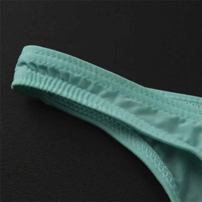 New 2026 Men Ice Silk U Convex Samll Briefs Underwear Low Waist Ultra Thin Transparent Bikini Slip Panties Plus Size M-XXL — image 7