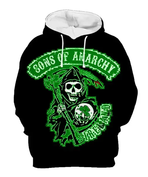 Men's Street Style 3D Sons of Anarchy Print Hoodies Sweatshirts Autumn/Winter Unisex Loose Casual Tracksuit Outdoor Y2k Pullover — image 8