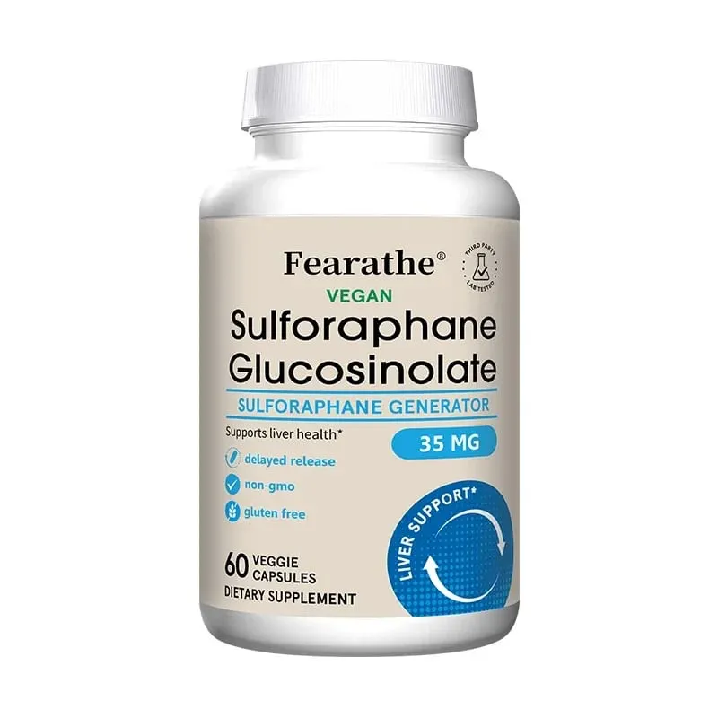 Sulforaphane Glucosinolate Capsules - Broccoli Seed Extract with Myrosinase Liver Detox & Cellular Health Support 120 Counts — image 8
