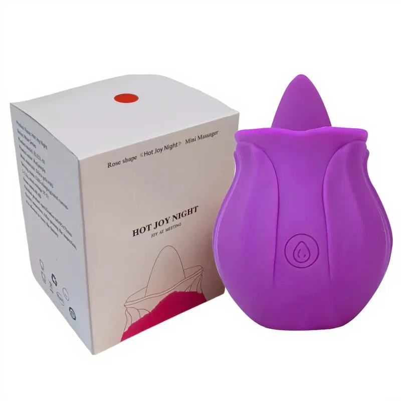 Rose Shape Vagina Sucking Vibrator Intimate Good Nipple Sucker Oral Licking Clitoris Stimulation Powerful Sex Toys for Women — image 8