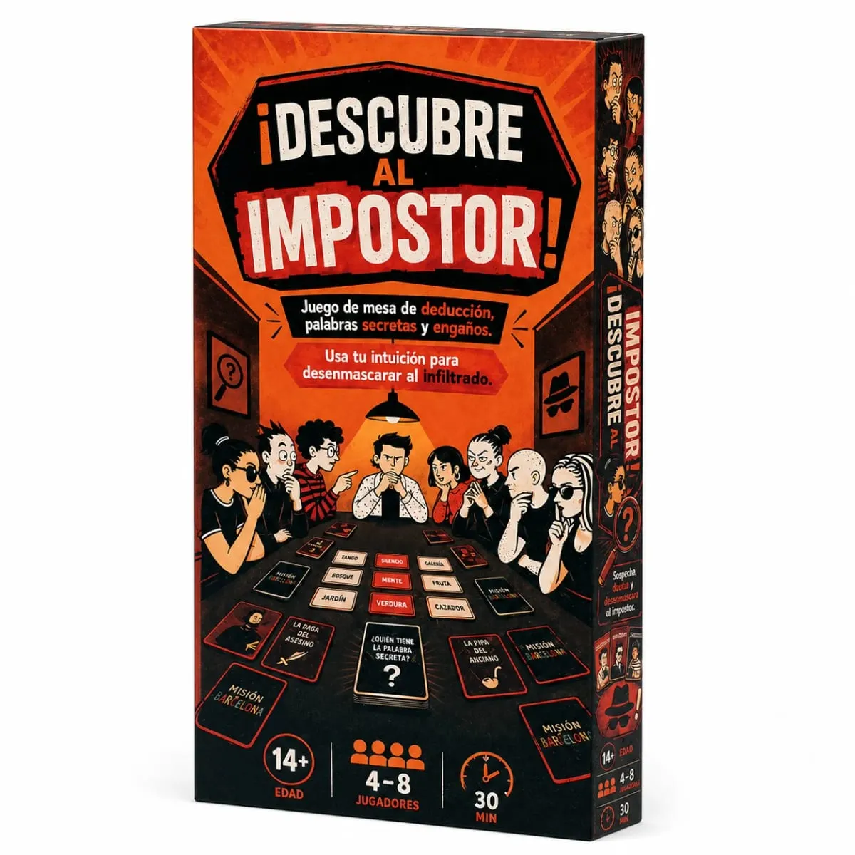 Descubre Al Impostor Card Game Secret Word Deduction Game Hidden Role Bluffing Strategy Mystery Game with Clue Giving Voting Rol — image 5