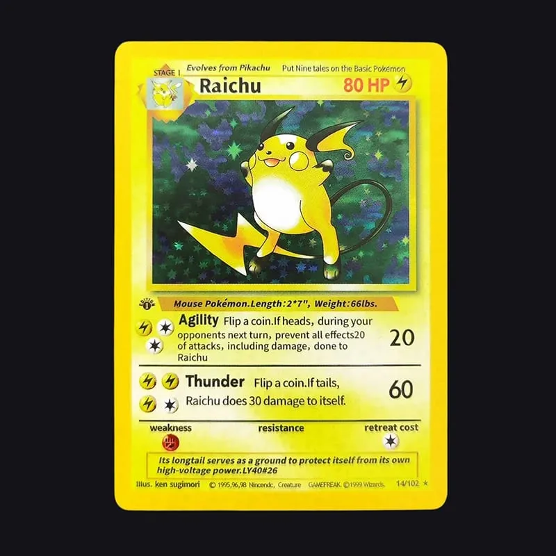 Proxy PKM English GAME 1ST EDITION Charizard Blastoise Venusaur Mewtwo Holo TCG Game Collection Card — image 21
