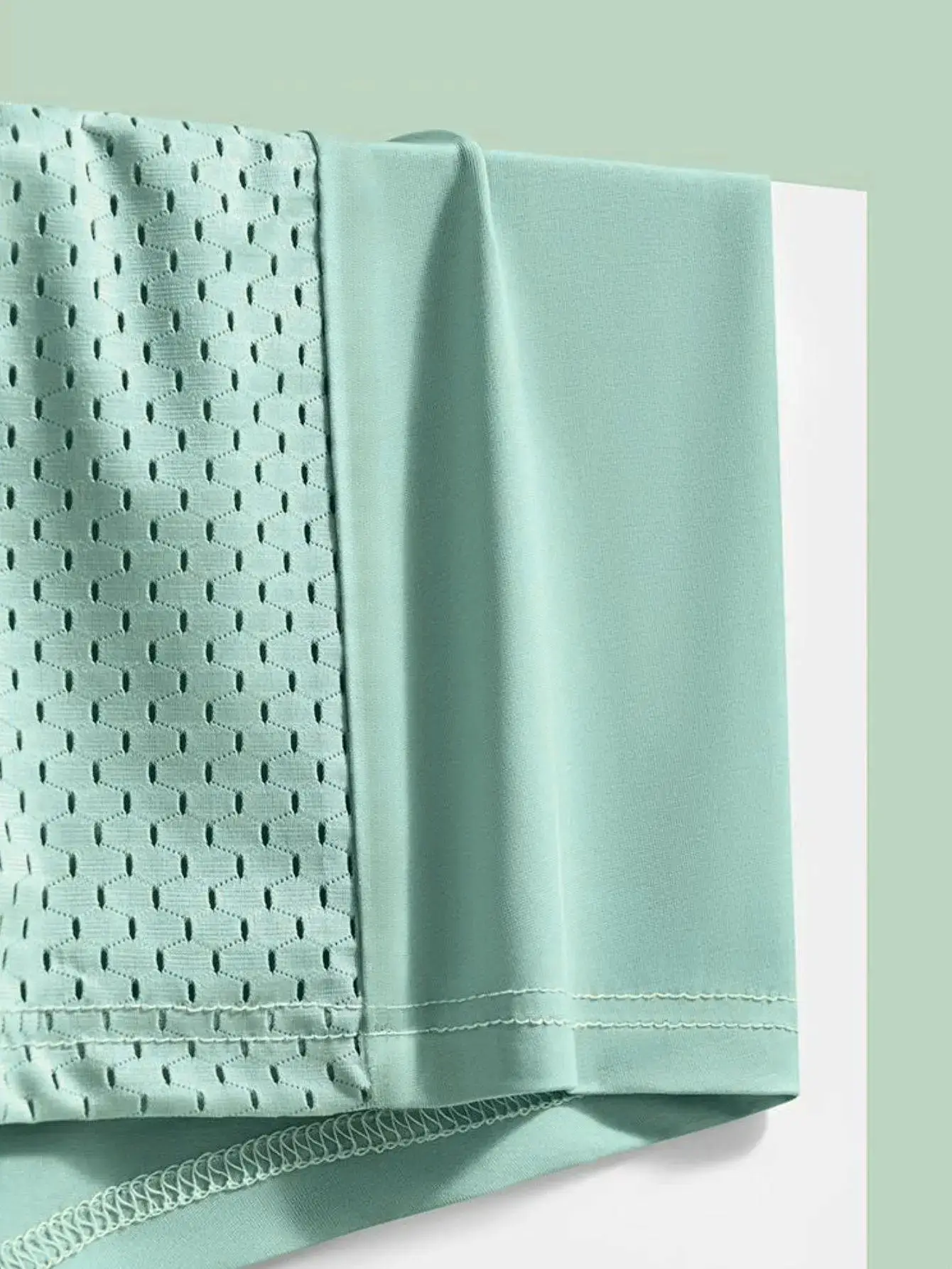 1 szt. Seksowna siateczkowa tkanina Bielizna męska Fajne, wyjątkowo miękkie, oddychające bokserki Moda Wygoda przez cały dzień Casual Codzienna bielizna męska — image 4