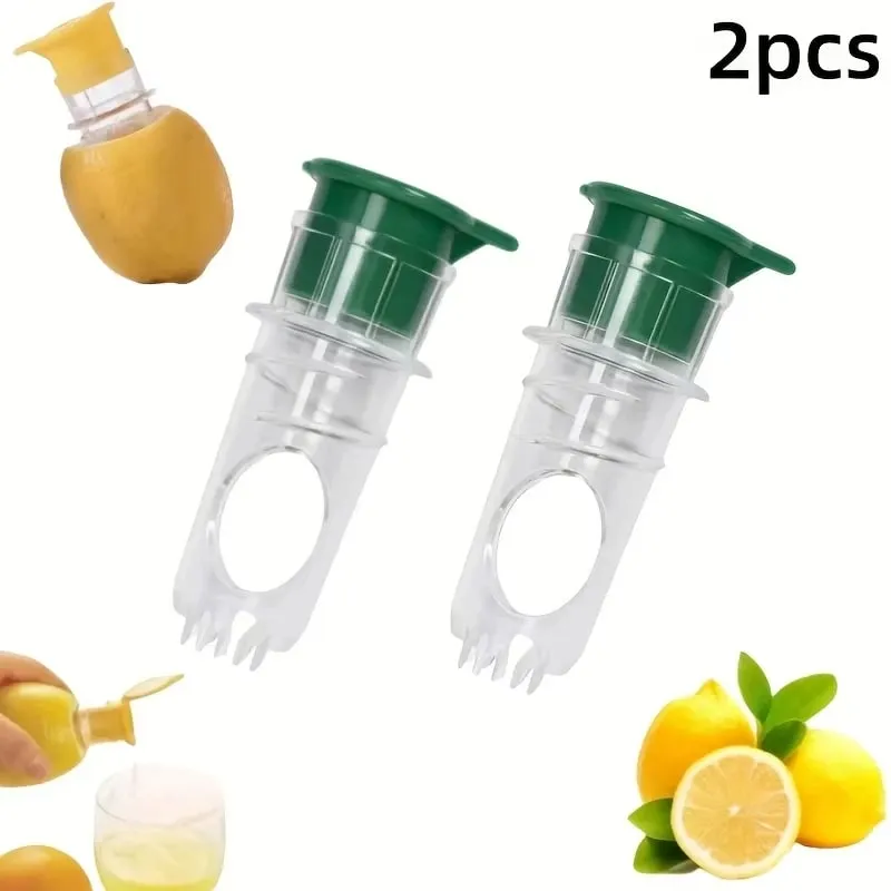 1/2pcs Lemon Mini Squeezer Portable Lemon Juicer With Lid Squeeze Lime for Cocktails Easy Juice Extractor Freshness Preserving