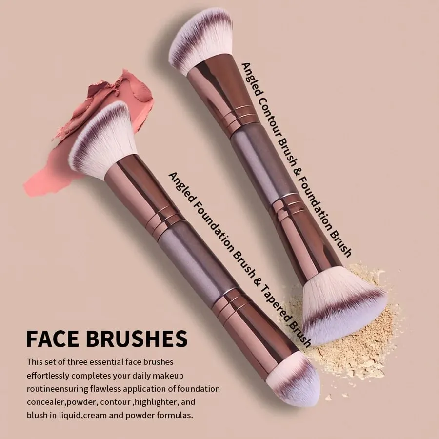 5-teiliges, weiches Jumbo-Make-up-Pinsel-Set, synthetische Borsten, nicht reizend, Gesichtspuder, Rouge-Lidschattenpinsel, komplettes Starter-Set — image 5