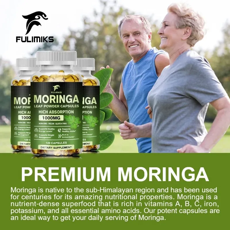Buy 2 Get 2 Free! Pure Moringa Leaf Powder Supplement Energy Metabolism and Immune Support Weight Management Non-GMO — image 7