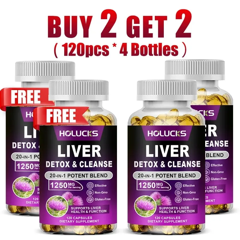 Liver Detox & Cleanse Capsules with Milk Thistle Support Toxin Removal Digestion & Kidney Health Antioxidants & Detoxifiers — image 9