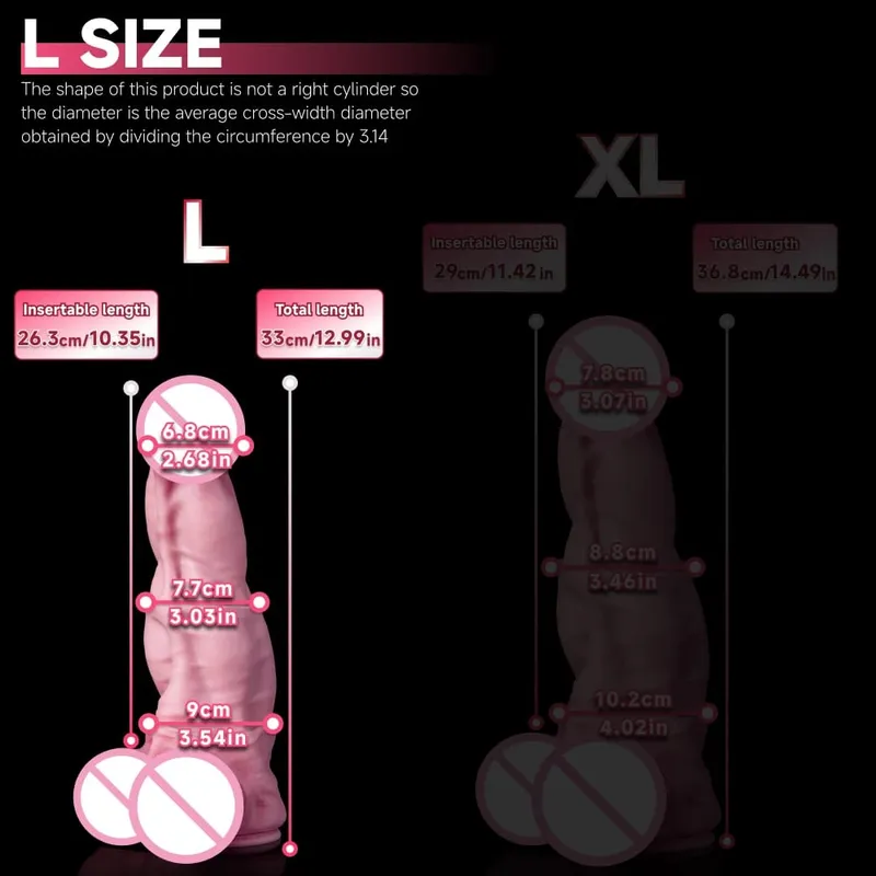 Oieffur cheval gode pour femmes platine Silicone énorme gode avec ventouse Massage Anal Vaginal gros pénis jouets sexuels pour adulte — image 10