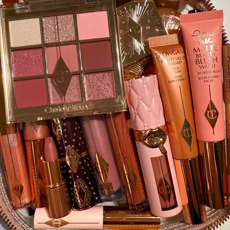 CT Summer Limited Lip Gloss Hydratační rtěnkový fixační pudr Shine Devítibarevná paleta očních stínů Blush Essence Makeup — image 2
