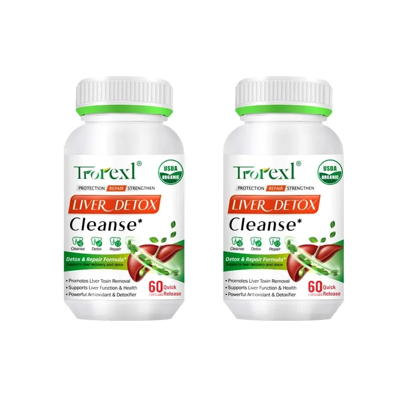 Capsule disintossicanti per la pulizia del fegato Supporto per il fegato per la salute Pillole riparatrici per la pulizia del colon Prevengono la cirrosi del fegato grasso A base di erbe naturali