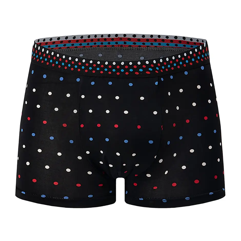 4/5piece Men's Colorful Patterned Fashionable Casual Boxer Shorts Loose And Comfortable Oversized Underwear Elastic Waist Shorts — image 5