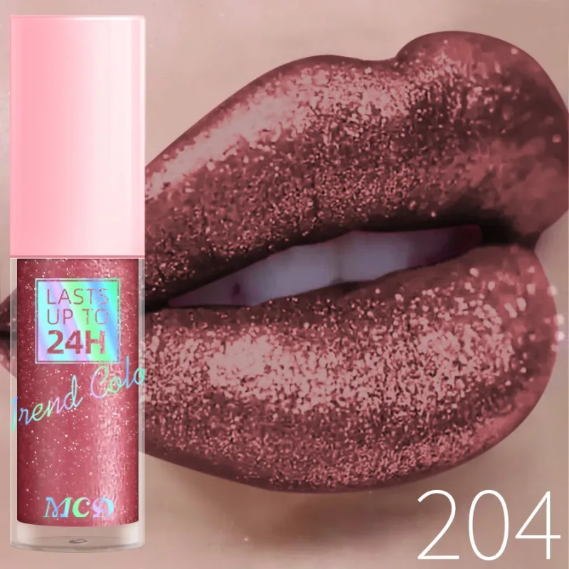 18 Χρώματα Diamonds Glitter Lip Gloss Μεγάλης διάρκειας Αδιάβροχο Υγρό Κραγιόν Pearl Shining Lip Color Sparking Lip Makeup Women — image 9