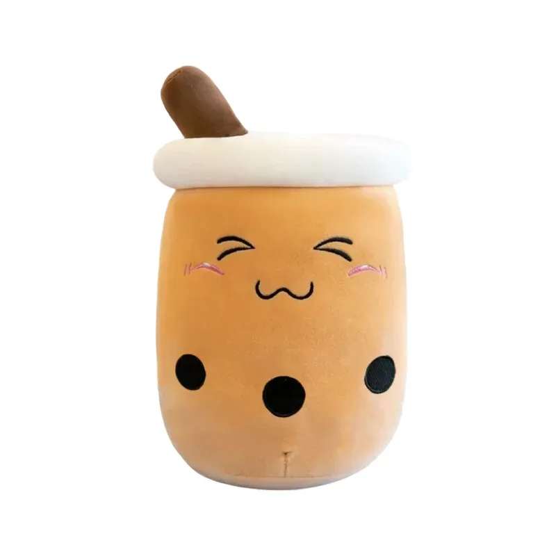 Aranyos töltött Boba plüss buboréktea Valódi élet Bubo Food Milk Cup plüsspárna Puha Kawaii plüssjátékok Ajándékok gyerekeknek Felnőtt 24cm~