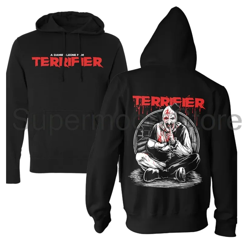 Terrifier Movie Hoodie Unisex Long Sleeve Streetwear Women Men Hooded Sweatshirts 3D Clothes — image 2