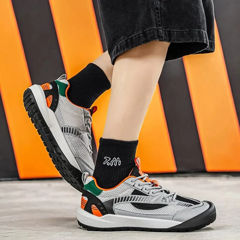 Sneakers Kasual Lelaki Selesa Bernafas Ringan Kasut Sukan Berjalan Bergaya Bergaya Tahan Pakai
