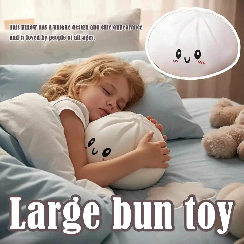 Oversized Large Dumpling Plush Pillow Giant Dumpling Squishy Large Stress Relief Sensory Soft Squeeze Decompression Toy