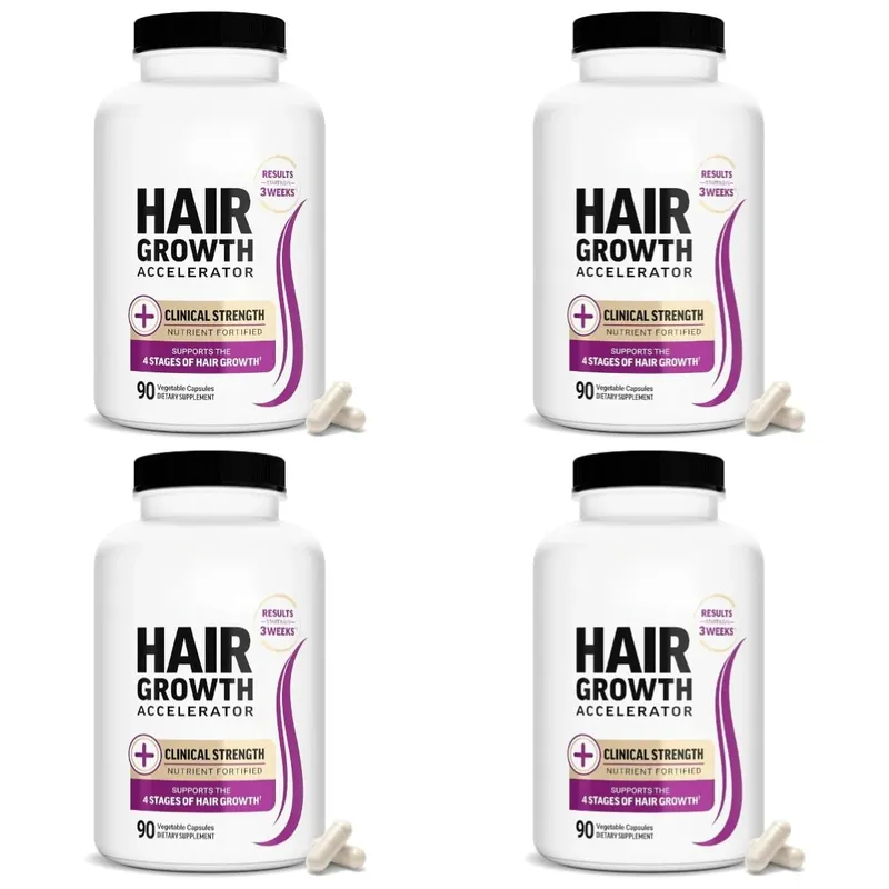 Hair Growth Accelerator Capsules with Biotin Saw Palmetto & Collagen for Thicker Fuller Hair Support Adults 90 Capsules — image 10