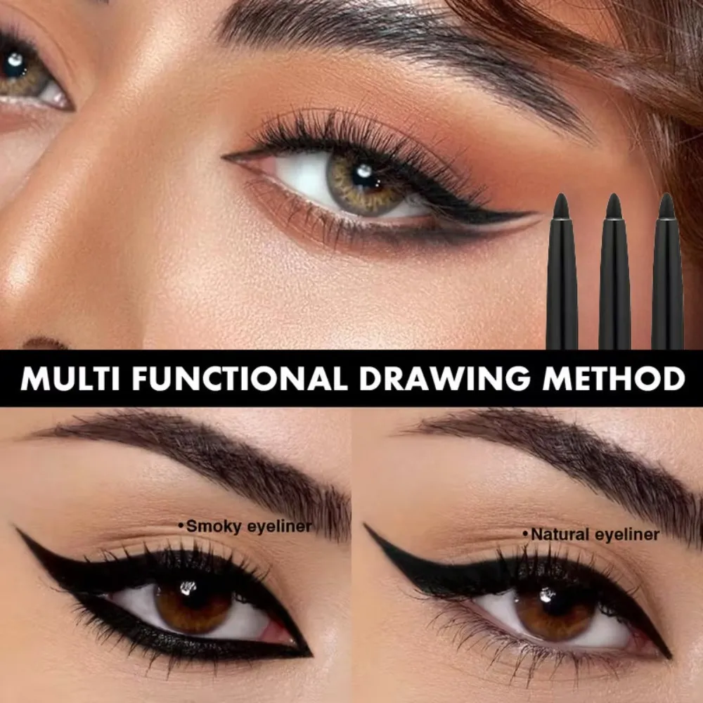 1/3pcs/Silky Black Brown Eyeliner Smooth Waterproof and Sweatproof Long-lasting Lying Silkworm Lower Eye Lash Pen Makeup