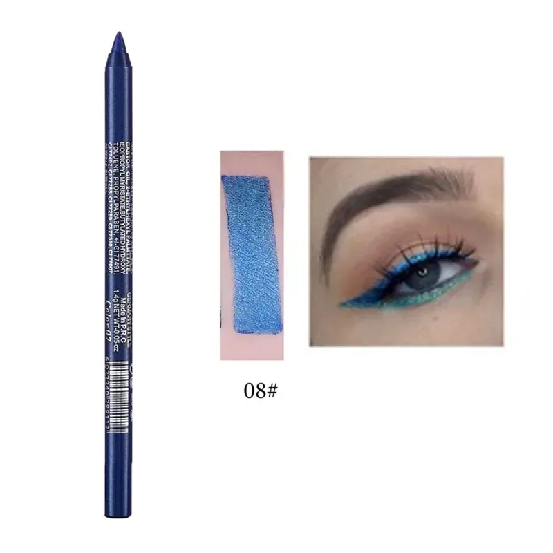 Matita per eyeliner perlescente a 17 colori, colorata, impermeabile, a lunga durata, opaca, liscia, facile da indossare, ombretto, penna per eyeliner, trucco per gli occhi — image 14