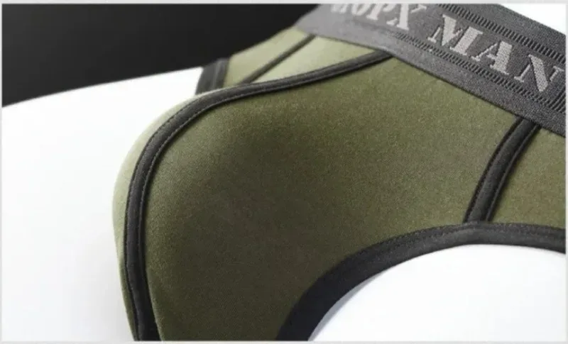 Seluar Dalam Lelaki Seksi U Convex Pouch Seluar Kapas Satu Lapisan untuk Lelaki — image 15