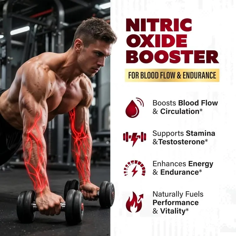Nitric Oxide Booster Pre-Workout Boosts Muscle Pump Energy and Endurance Performance & Muscle Mass Beet Root Supplement — image 7