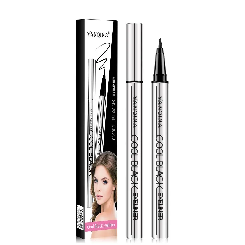 Quick-Drying Liquid Eyeliner Waterproof Smudge-Proof Long-Lasting Black Brown Ideal for Beginners Liquid Eye Liner Pen