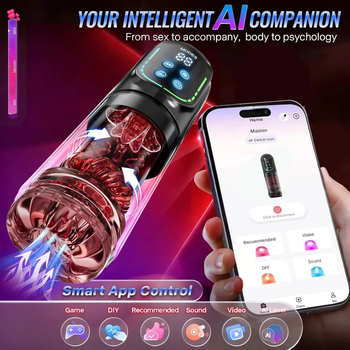 Automatic Male Masturbator Telescopic Rotation Vagina Masturbation Equipment Sex Toys for Men Goods for Adults Piston Mastubator — image 5