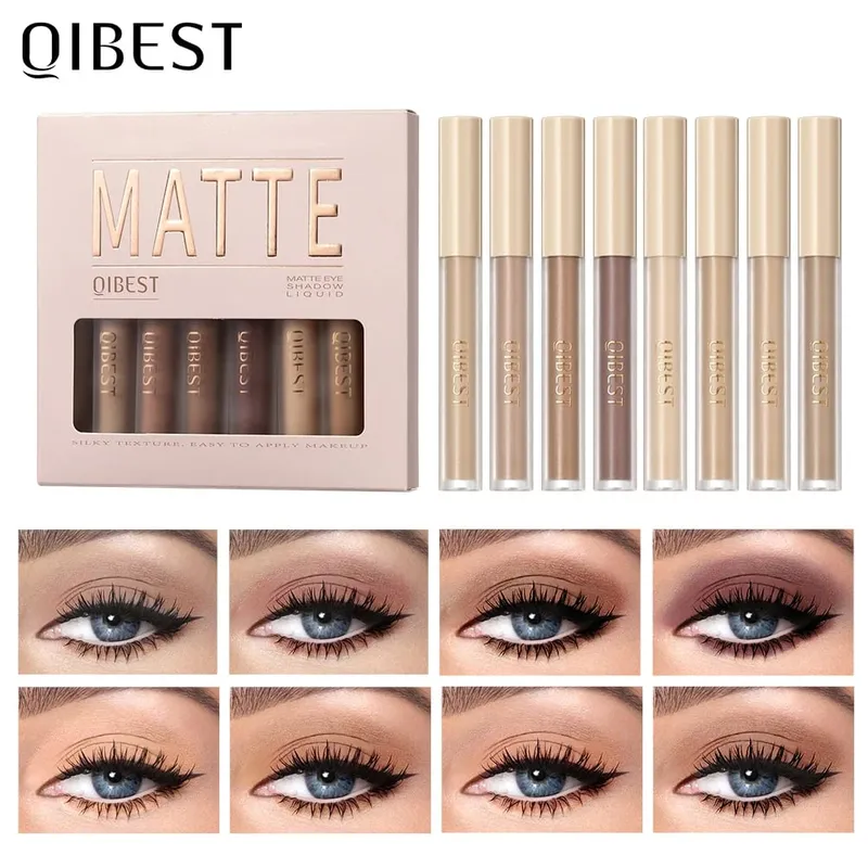 Sombra líquida creme suave maquiagem para os olhos de longa duração à prova dwaterproof água sombra vara blush dupla finalidade contorno cosméticos kits — image 2