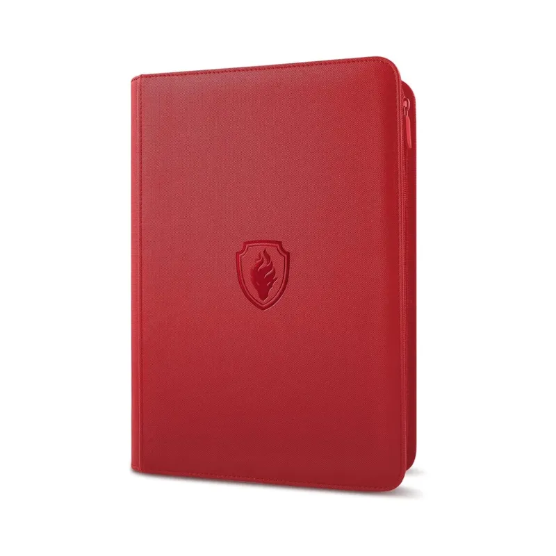 9 Pocket Trading Card Binder PU Cover Zipper Card Collection Album Sturdy 360 Side-Loading Card Folder Holder for Game Cards