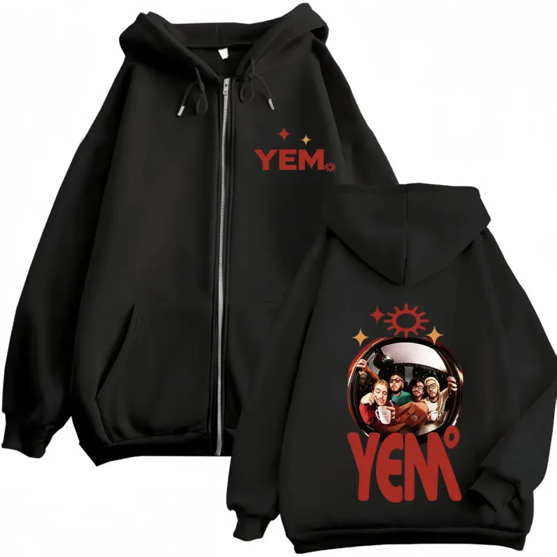 Morat Yem Se Fue El Ayer Y Ya Es Manana Tour 2026 Print Zip Up Hoodie Men Women Hip Hop Long Sleeves Loose Zipper Sweatshirts