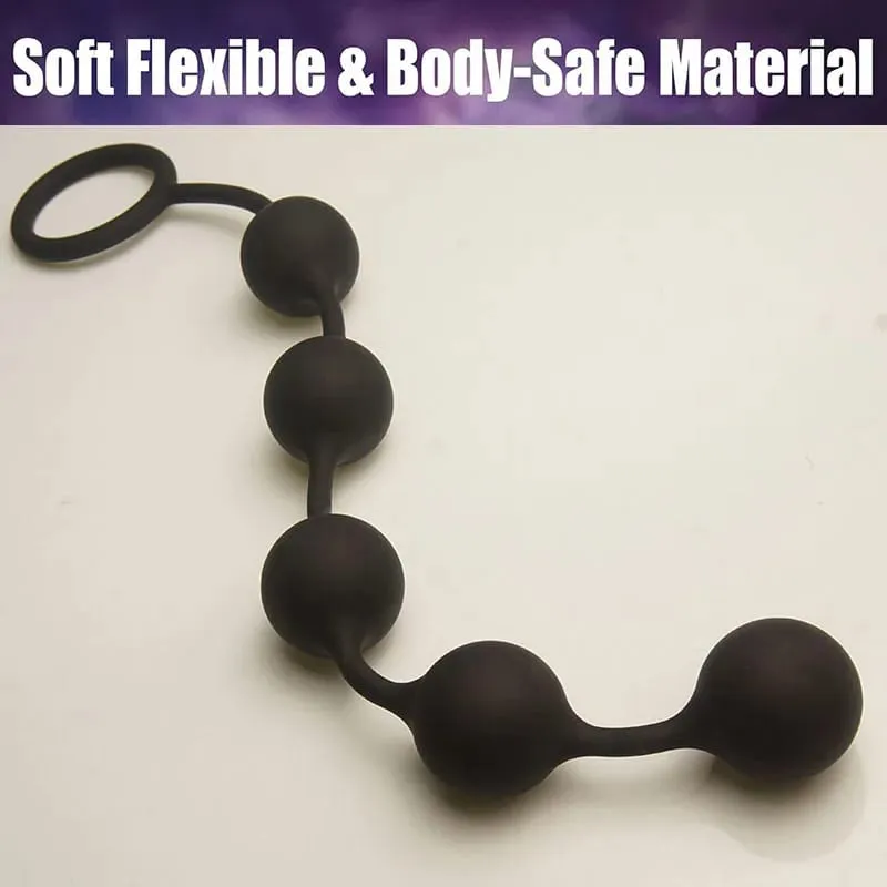 Anal Beads Sex Toys 5 Gradient Size Balls Butt Plugs for Depth Anus Training Analplug Buttplug Butplug — image 3