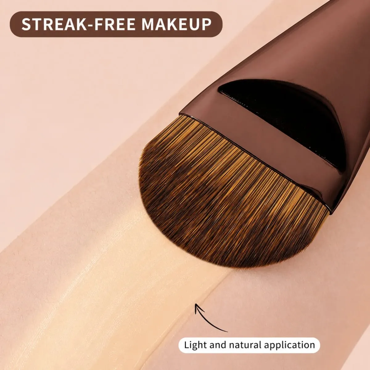 6pcs Makeup Brushes Set Professional Straight Line Liquid Foundation Makeup Brush Foundation Brush Blush Brush Loose Powder Bru