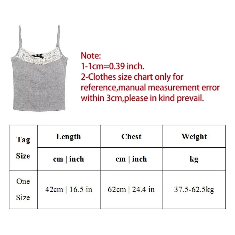 2026 Korean Y2k Crop Top Spring Summer Lace Tank Top Women Cropped Cute Camis Vest Sexy White Crop Tops Sleeveless Vest Coquette