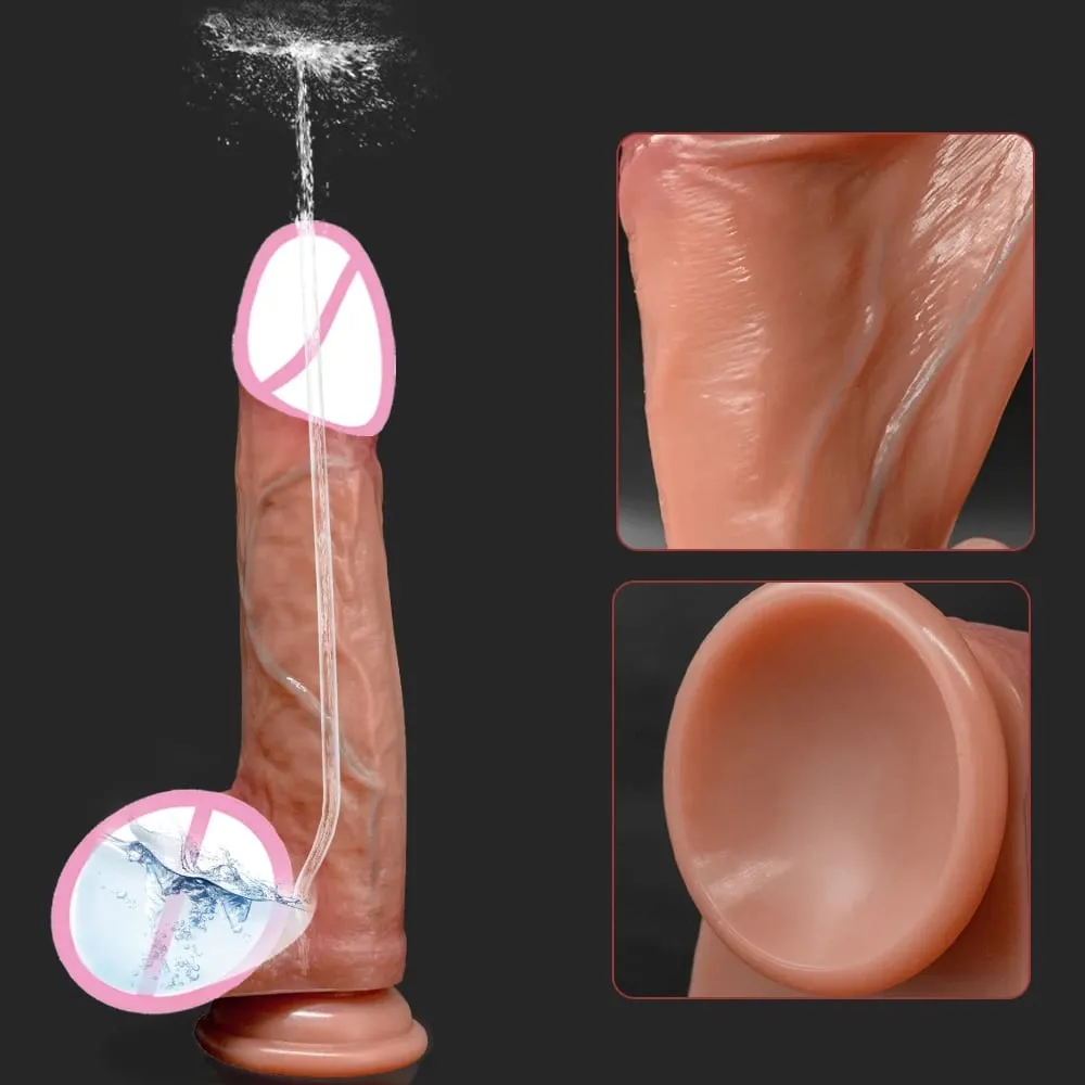 Realistic Penis Squirting Dildo with Ejaculating Feature Adult Sex Toy for Women And Couples Skin Feel Spray Water Dildo